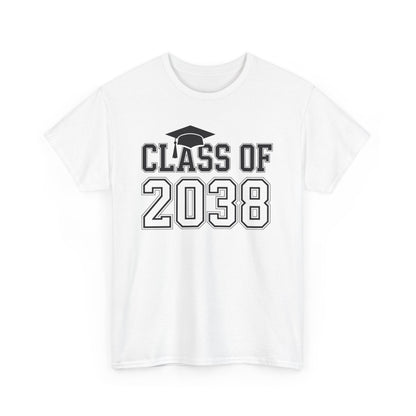 Class of 2038 Grow With Me Funny Kindergarten Back To School T-Shirt