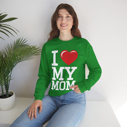 I Love My Mom Mothers Day from Daughter or Son Sweatshirt