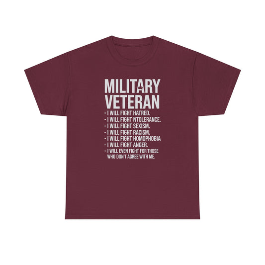 Military Veterans Against Trump 2025 Fight USA Election T-Shirt