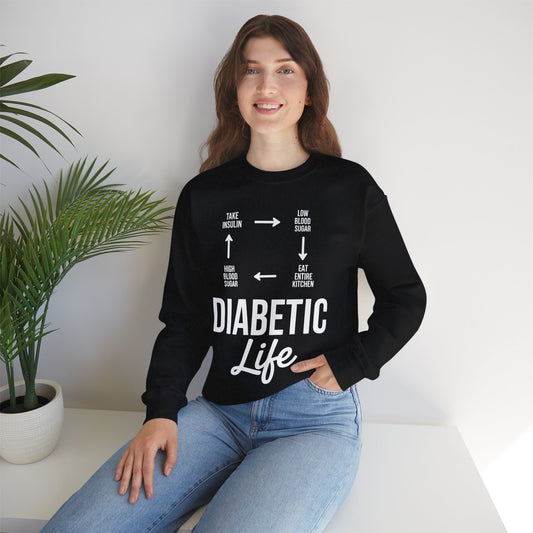 Funny Diabetic Type 1 Diabetes T1D Diabetes Awareness Sweatshirt