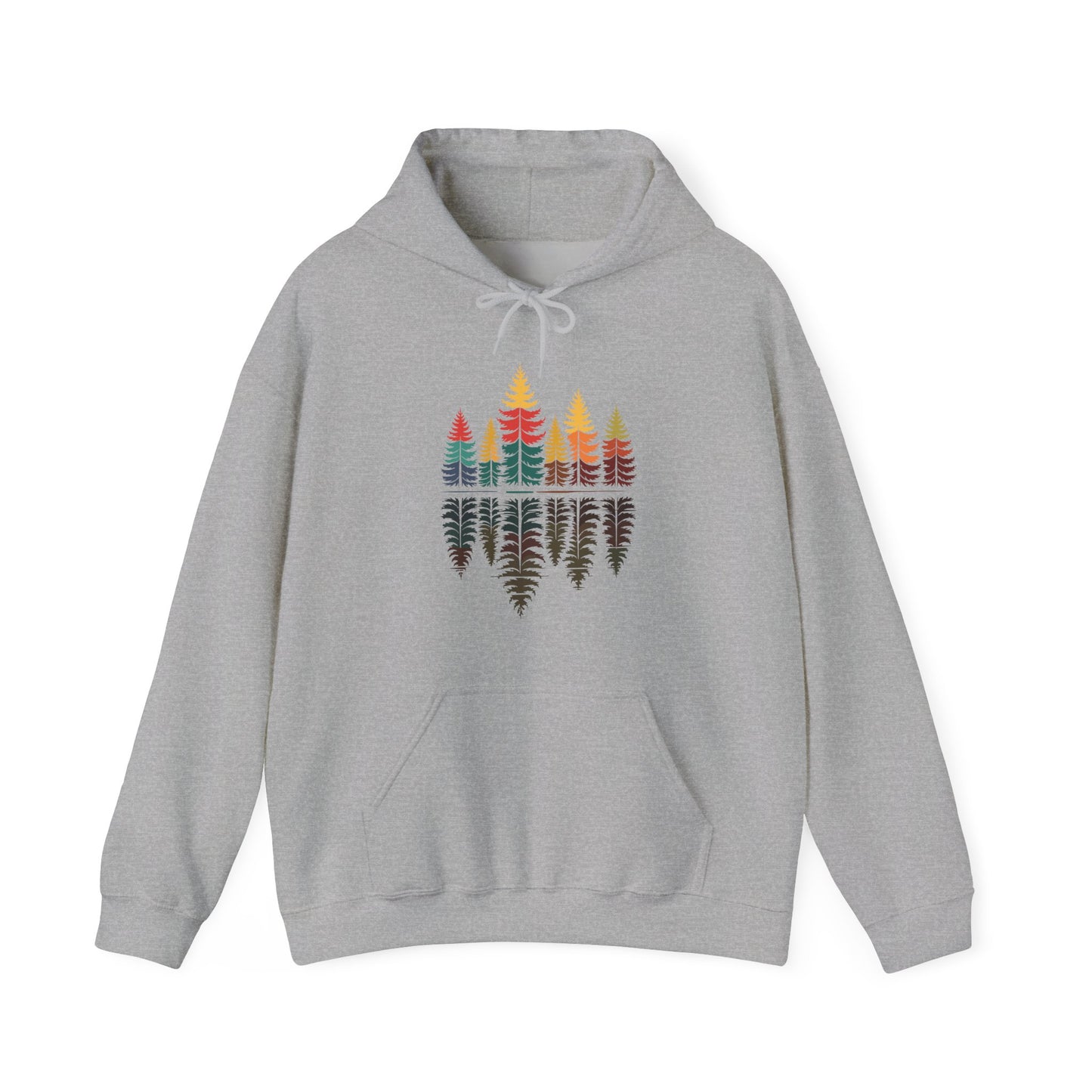 Nature Reflection Forest Trees Outdoor Wildlife Hoodie