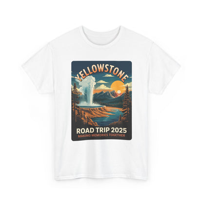 Yellowstone Family Road Trip 2025 National Park Outdoor T-Shirt