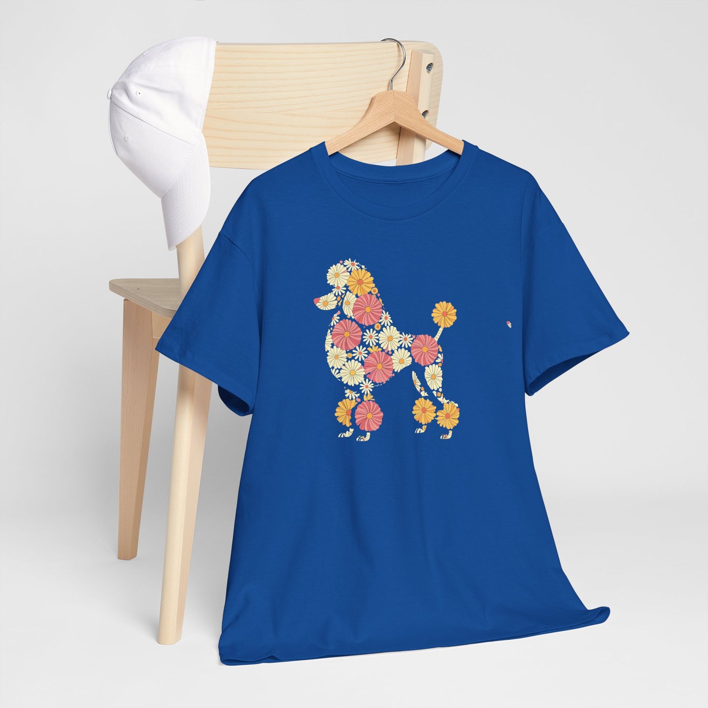 Funny Floral Flower Poodle Mom Grandma Womens Mothers Day T-Shirt