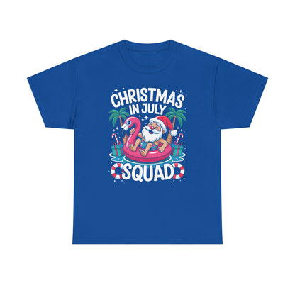 Christmas In July 2025 Squad Summer Beach Vacation Xmas Cool T-Shirt
