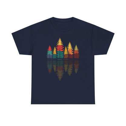 Nature Reflection Forest Trees Outdoor Wildlife T-Shirt