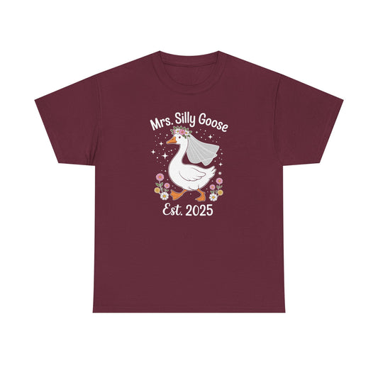 Mrs. Silly Goose Couple Matching Wedding Funny Bride to Be T-Shirt