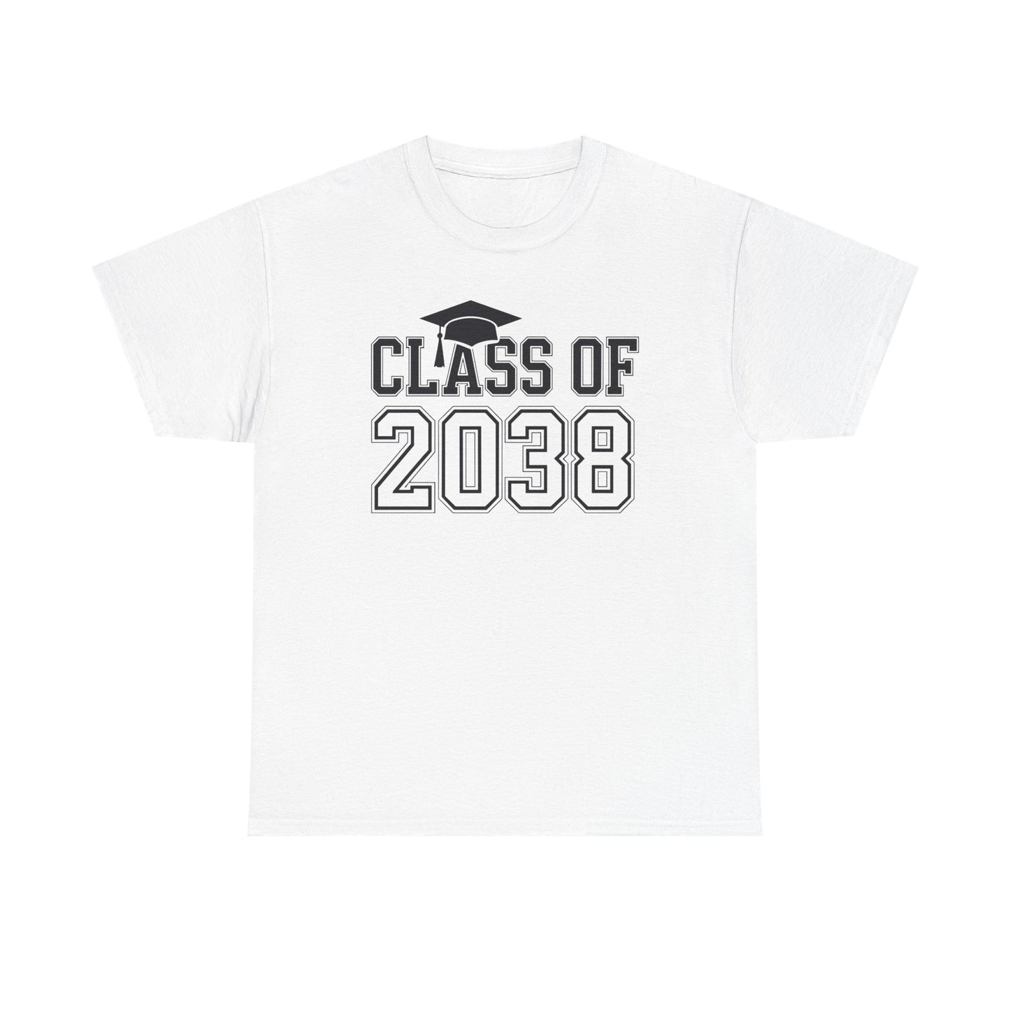 Class of 2038 Grow With Me Funny Kindergarten Back To School T-Shirt