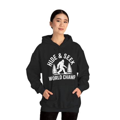 Bigfoot Hide And Seek World Champion Sasquatch Retro Vintage Hoodie