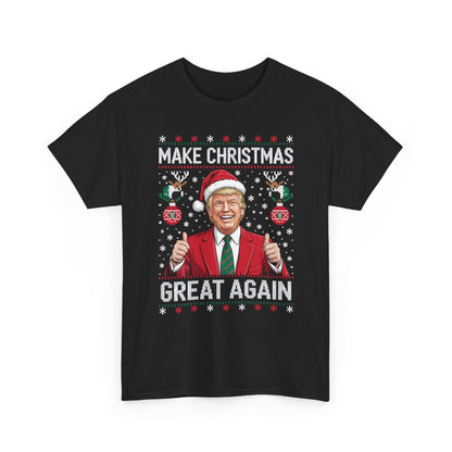 Funny Trump Make Christmas Great Again Xmas Pajamas Ugly T-Shirt