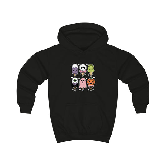 Horror Movie Summer Popsicle Halloween Ice Cream Summer-ween Hoodie For Kids