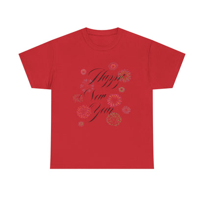 Happy New Year T-Shirt Festive Celebration Tee for Men and Women