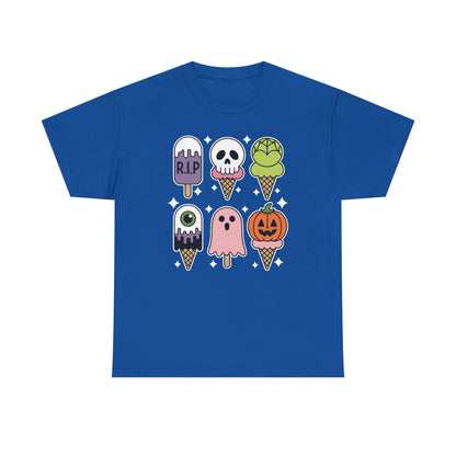 Horror Movie Summer Popsicle Halloween Ice Cream Summer-ween T-Shirt for Men Women