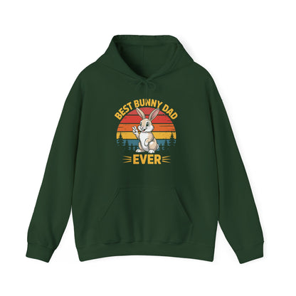 Best Bunny Dad Ever Funny Rabbit Lover Dad Gift Hoodie for Pet Owners