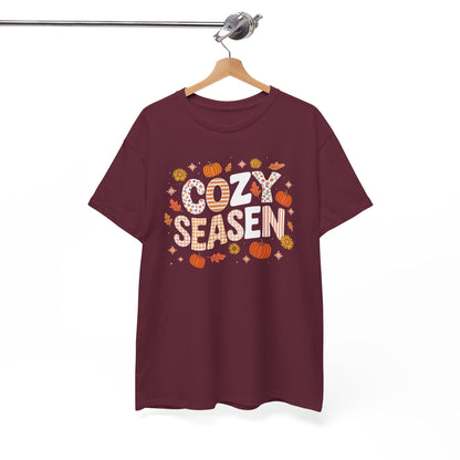 Cozy Season Autumn Fall Vibes Halloween Thanksgiving Pumpkin T-Shirt