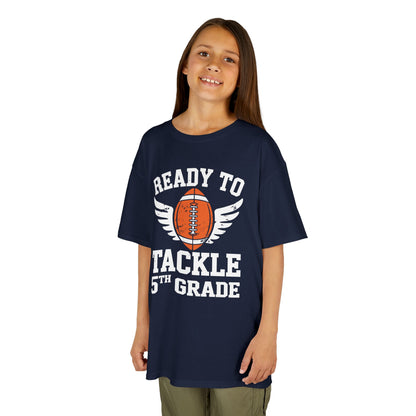 Ready To Tackle 5th Grade Football First Day Sport Kids T-Shirt