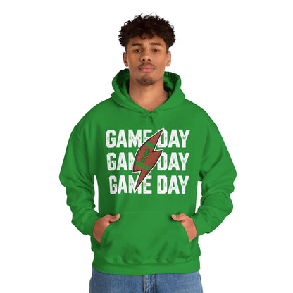Vintage Game Day Football Lightning Bolt Funny Team Sport Hoodie