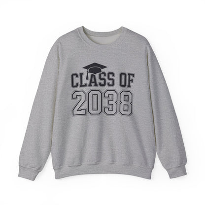 Class of 2038 Grow With Me Funny Kindergarten Back To School Sweatshirt