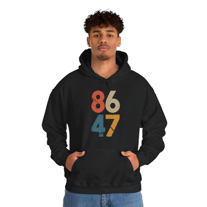Classic Vintage 80s Style 86 47 Anti Trump Hoodie