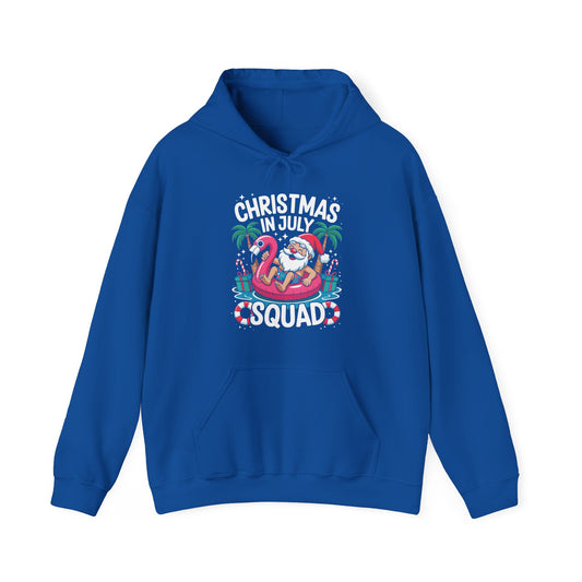 Christmas In July 2025 Squad Summer Beach Vacation Xmas Cool Hoodie