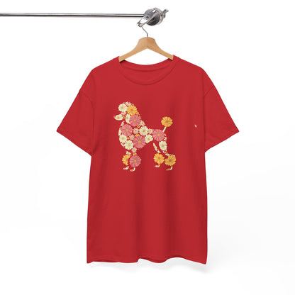 Funny Floral Flower Poodle Mom Grandma Womens Mothers Day T-Shirt