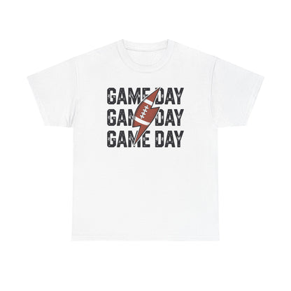 Vintage Game Day Football Lightning Bolt Funny Team Sport T-Shirt