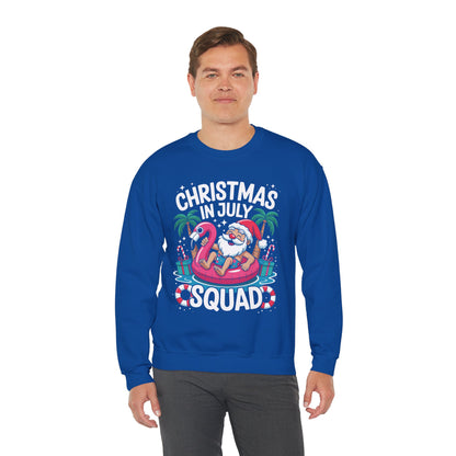 Christmas In July 2025 Squad Summer Beach Vacation Xmas Cool Sweatshirt