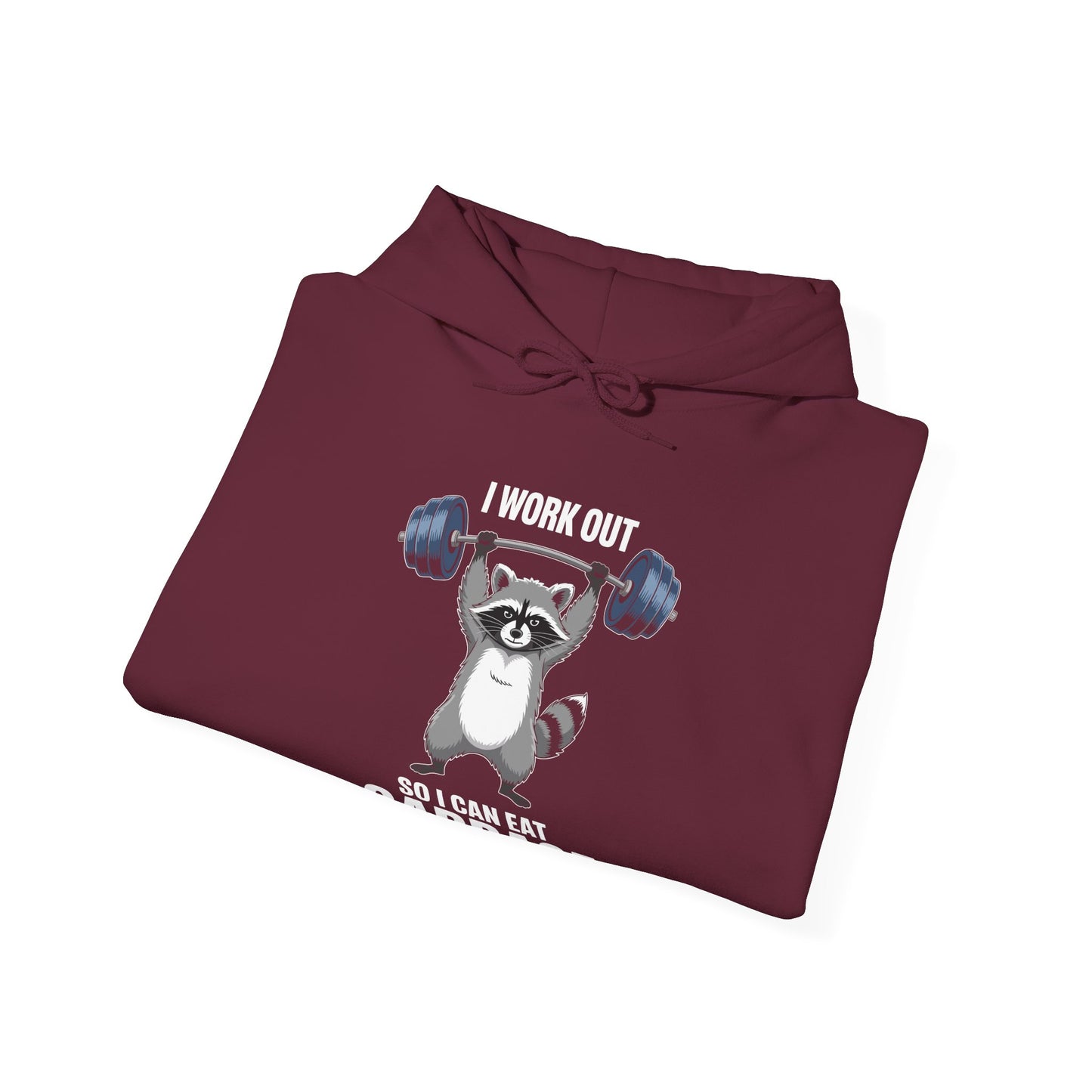 Raccoon Deadlift Bodybuilding Animal Funny Gym Fitness Hoodie