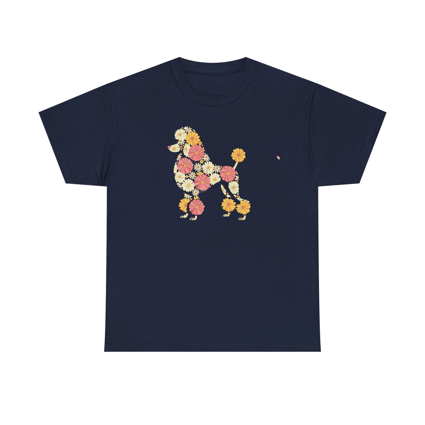 Funny Floral Flower Poodle Mom Grandma Womens Mothers Day T-Shirt