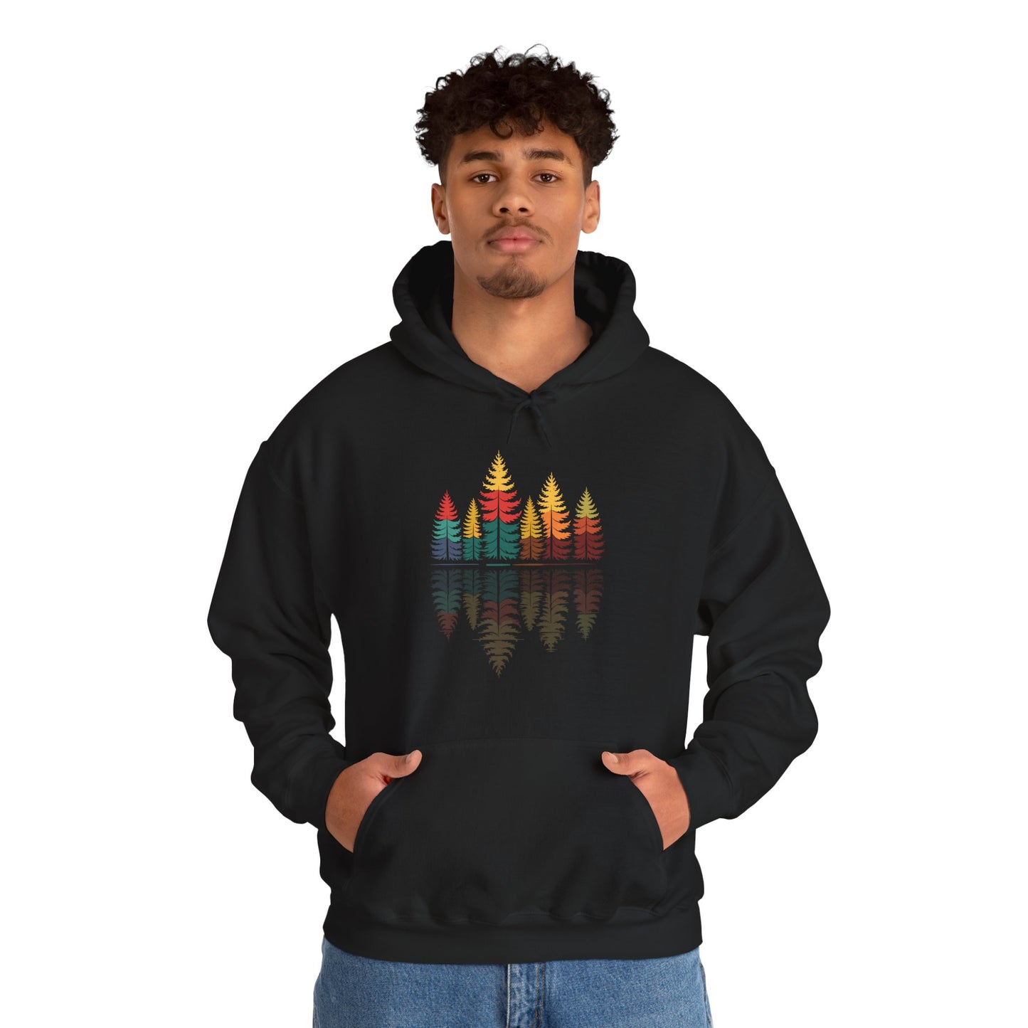 Nature Reflection Forest Trees Outdoor Wildlife Hoodie