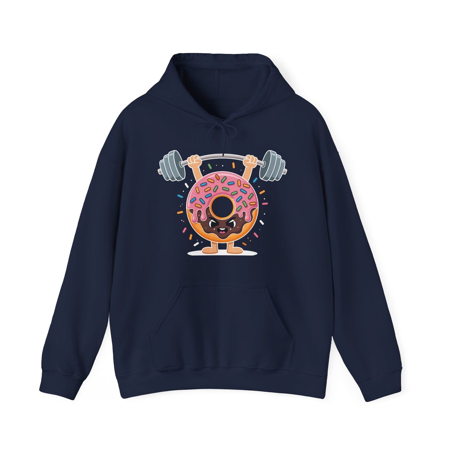 Funny Weightlifing Fitness Workout Gym Donut Lover Hoodie