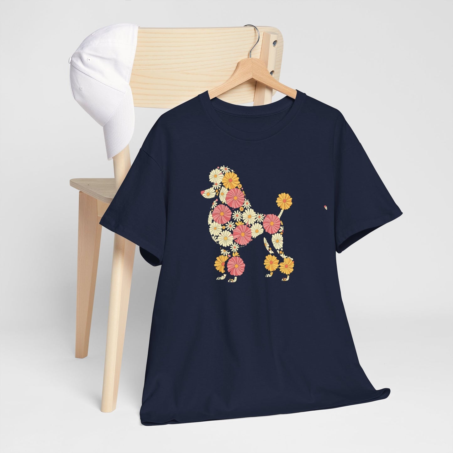 Funny Floral Flower Poodle Mom Grandma Womens Mothers Day T-Shirt