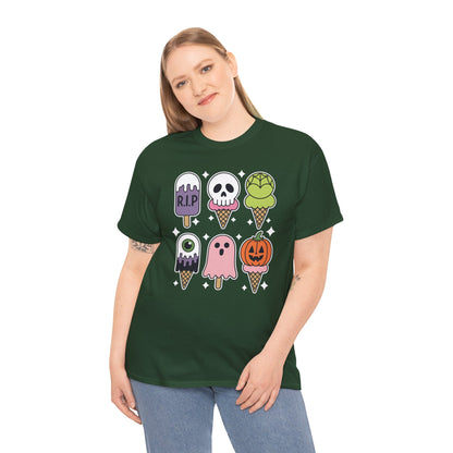 Horror Movie Summer Popsicle Halloween Ice Cream Summer-ween T-Shirt for Men Women