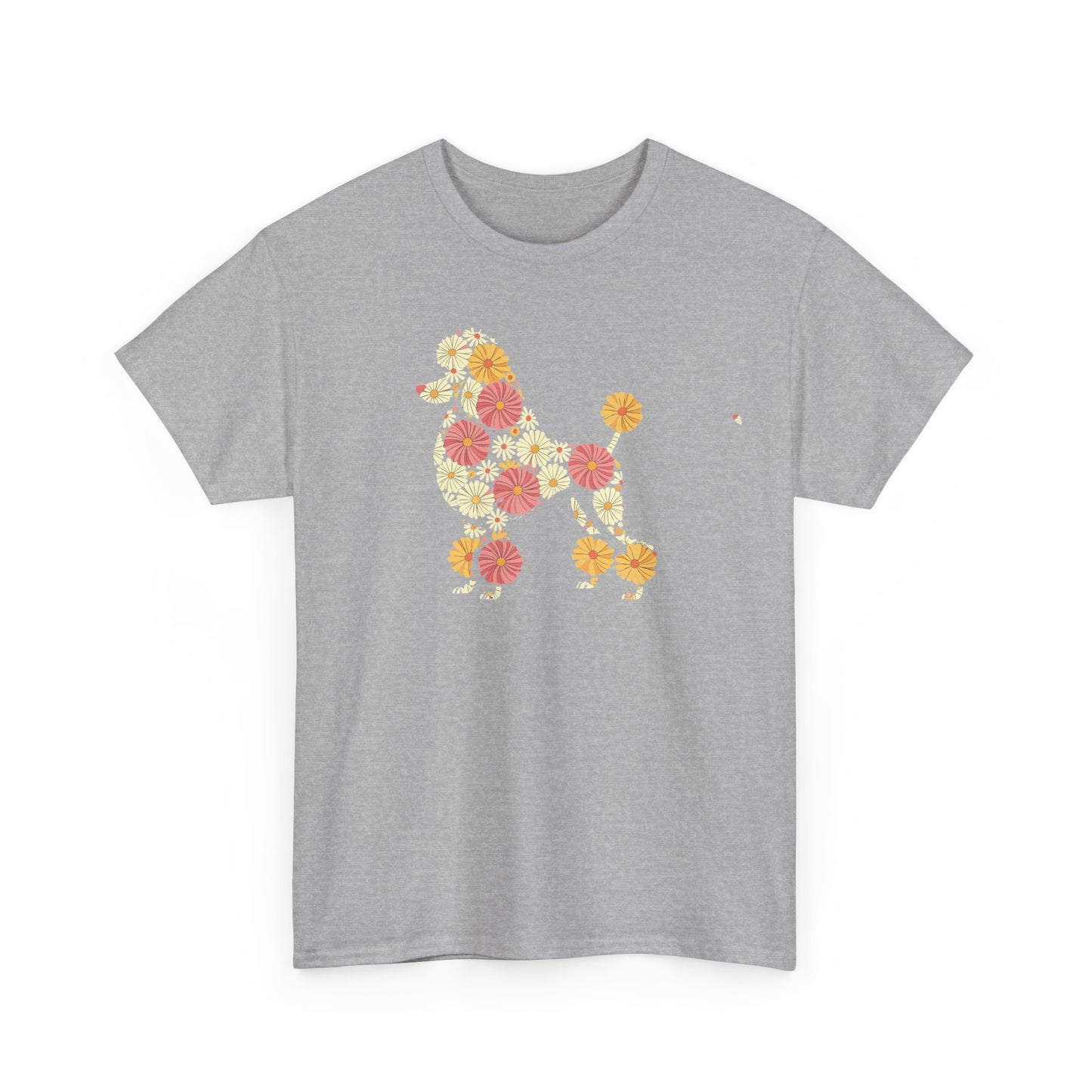 Funny Floral Flower Poodle Mom Grandma Womens Mothers Day T-Shirt