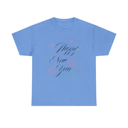 Happy New Year T-Shirt Festive Celebration Tee for Men and Women