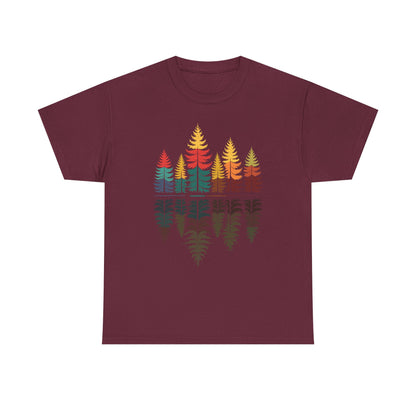 Nature Reflection Forest Trees Outdoor Wildlife T-Shirt