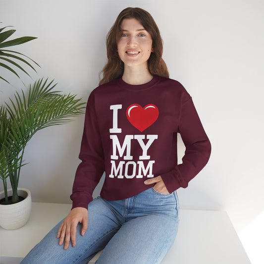 I Love My Mom Mothers Day from Daughter or Son Sweatshirt