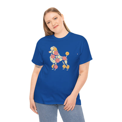 Funny Floral Flower Poodle Mom Grandma Womens Mothers Day T-Shirt