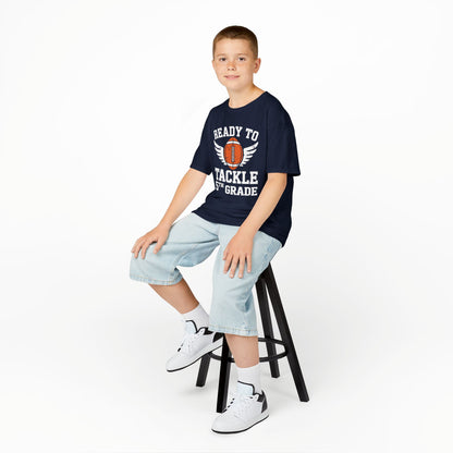 Ready To Tackle 5th Grade Football First Day Sport Kids T-Shirt