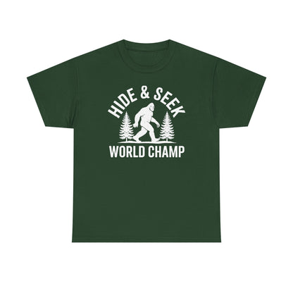 Bigfoot Hide And Seek World Champion Sasquatch Retro Vintage T-Shirt