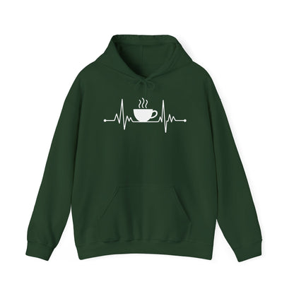 Coffee Heartbeat Drinking Coffee Hoodie