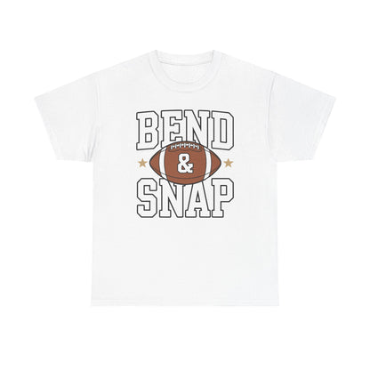 Funny Game Day Touchdown Season Cute Bend and Snap Football T-Shirt