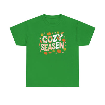 Cozy Season Autumn Fall Vibes Halloween Thanksgiving Pumpkin T-Shirt