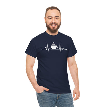 Coffee Heartbeat Drinking Coffee T-Shirt