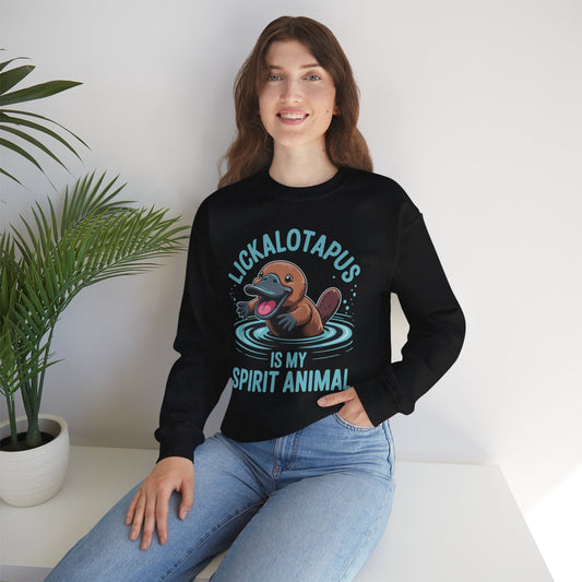 Vintage Funny Lickalottapus Is My Spirit Animal Lovers Meme Sweatshirt