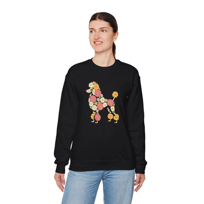 Funny Floral Flower Poodle Mom Grandma Womens Mothers Day Sweatshirt