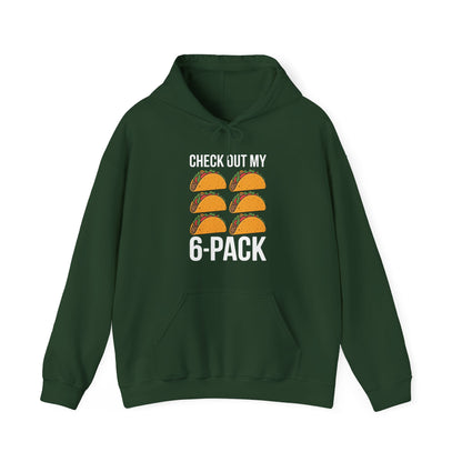 6 Pack Fitness Taco Funny Mexican Gym Top for Taco Lovers Hoodie