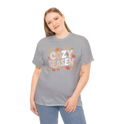 Cozy Season Autumn Fall Vibes Halloween Thanksgiving Pumpkin T-Shirt