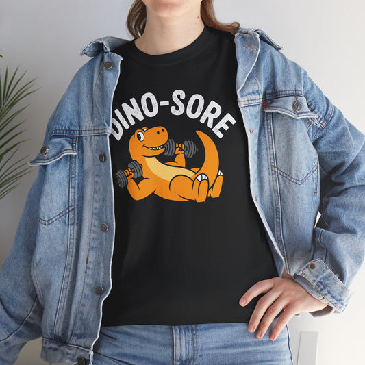 Gym Workout Dino Sore Exercise Fitness Boys Women Men T-Shirt