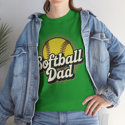 Funny Fathers Day Softball Dad Gift From Daughter Son Wife T-Shirt