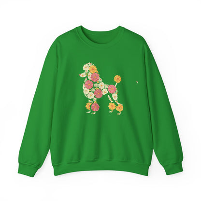 Funny Floral Flower Poodle Mom Grandma Womens Mothers Day Sweatshirt